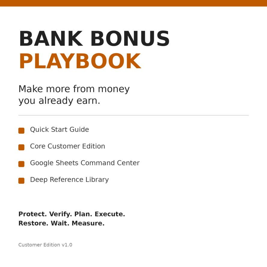 Bank Bonus Playbook product preview cover