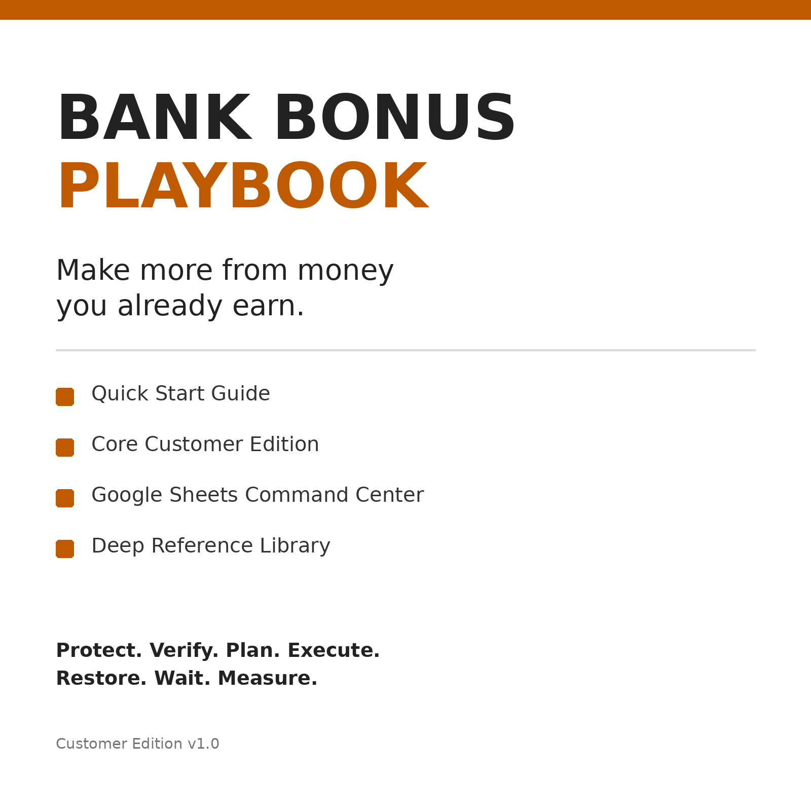 Bank Bonus Playbook product thumbnail